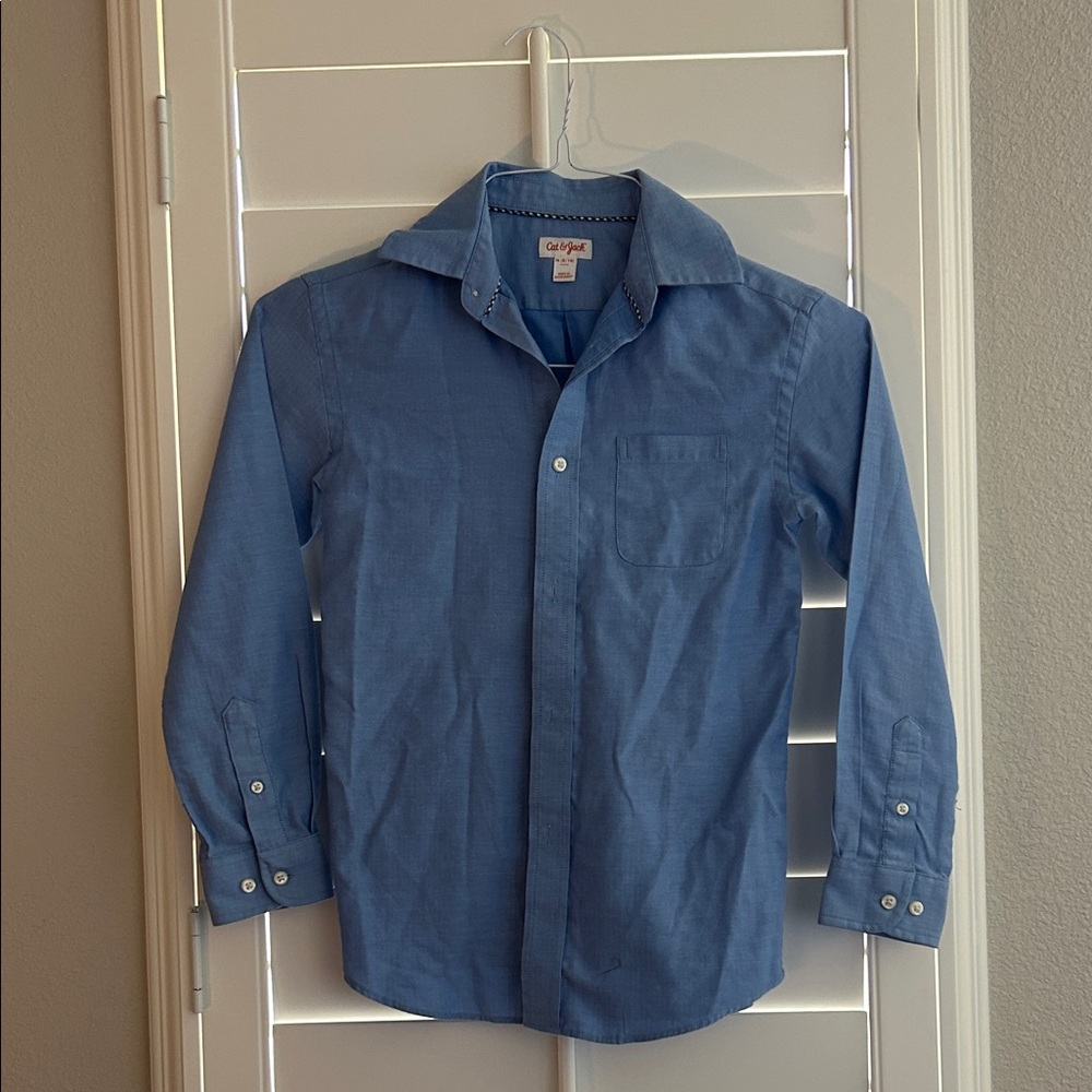 Cat & Jack Blue Button Down Shirt for Kids